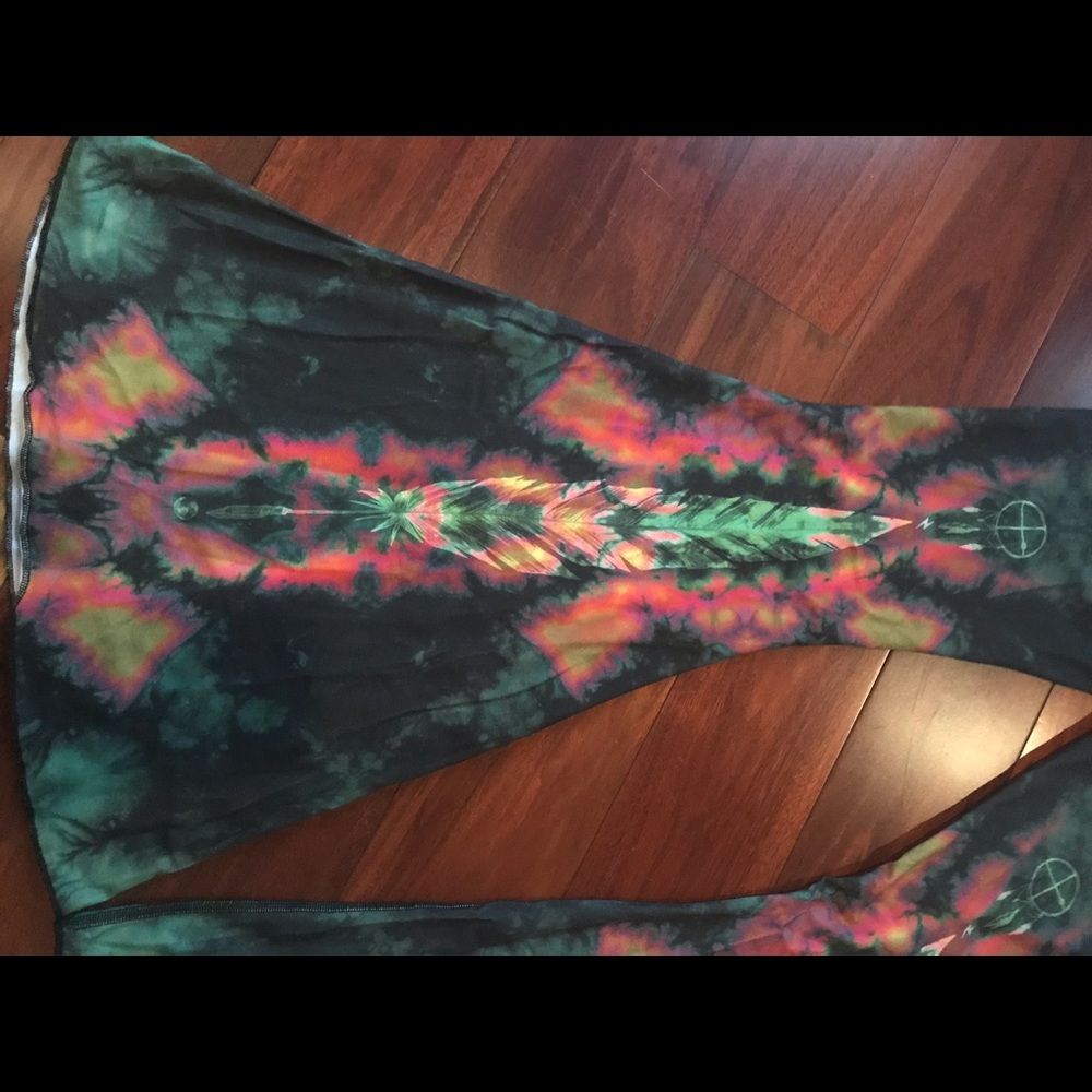 TEEKI Eagle Feather Bell Bottoms